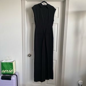 NWT! MANGO Black V-Neck Jumpsuit
